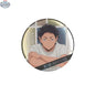 Haikyu!! Can Badge featuring Keiji Akaashi from the 2016 joint practice session, 75mm collectible anime merch by Doki Doki Land.
