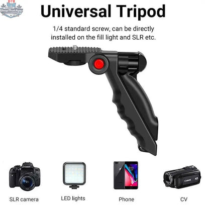 777tech MAMEN Vlogging Kit tripod with wireless lavalier microphone, suitable for iPhone, Android, tablets, and SLR cameras.