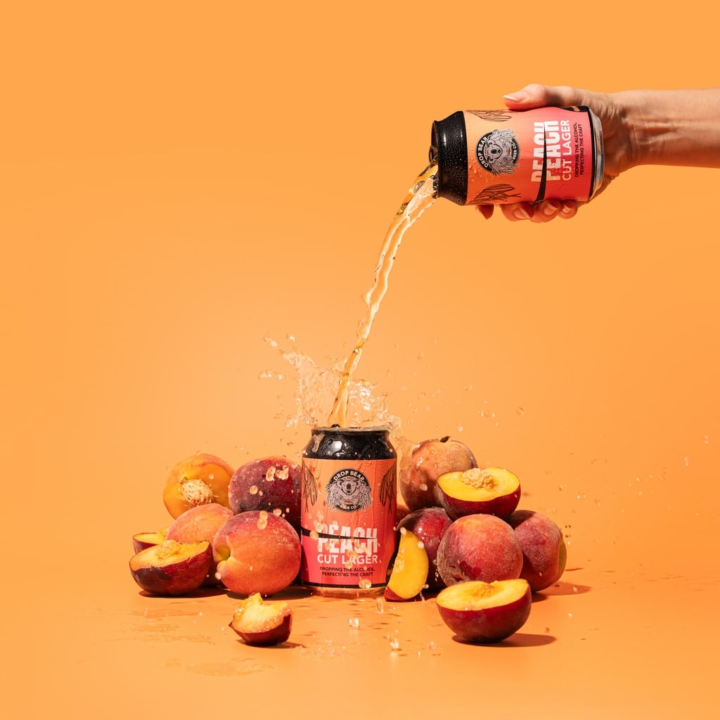 Drop Bear Peach Cut Lager - Refreshing Craft Beer Experience