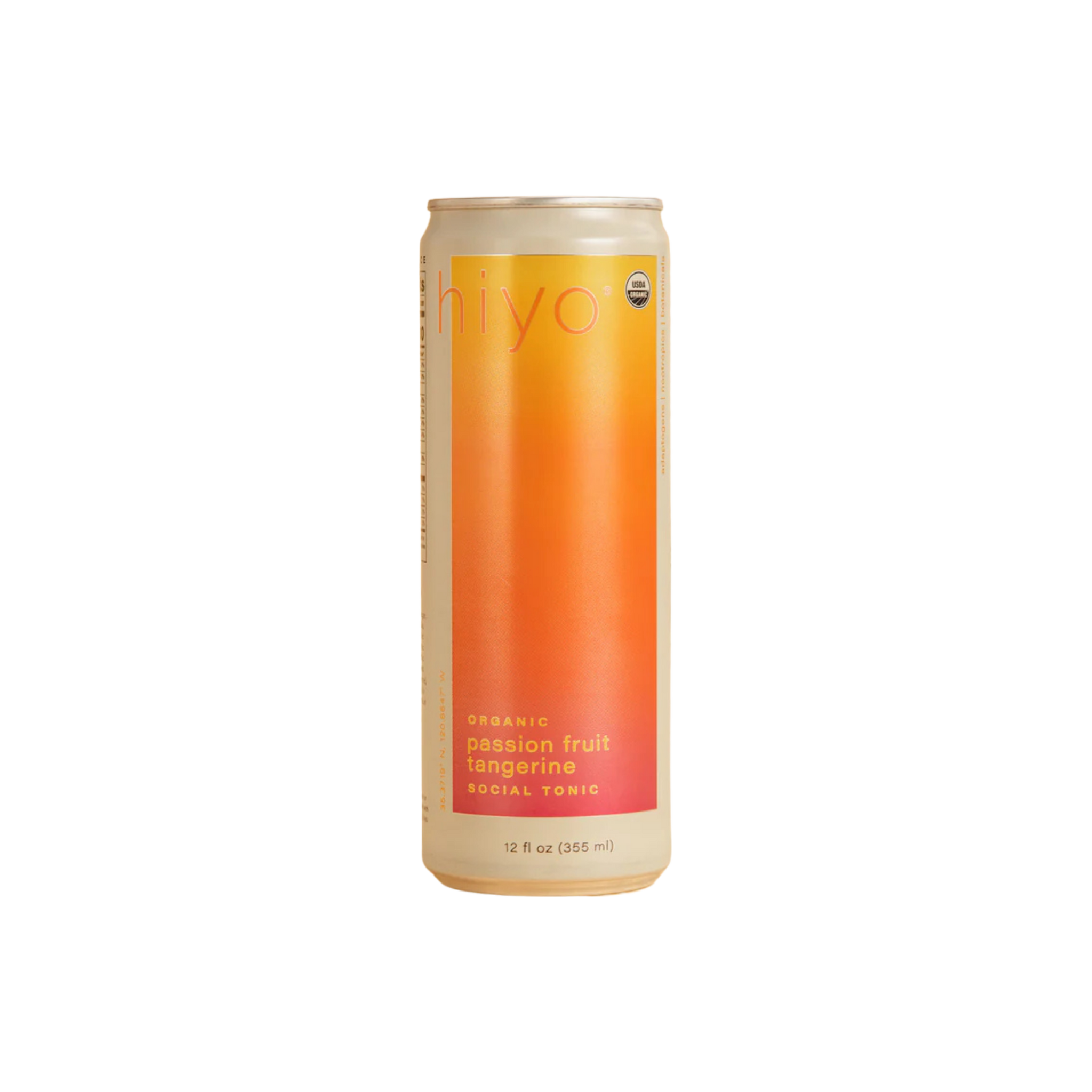 Hiyo Passion Fruit Tangerine Seltzer - Refreshing Sparkling Beverage