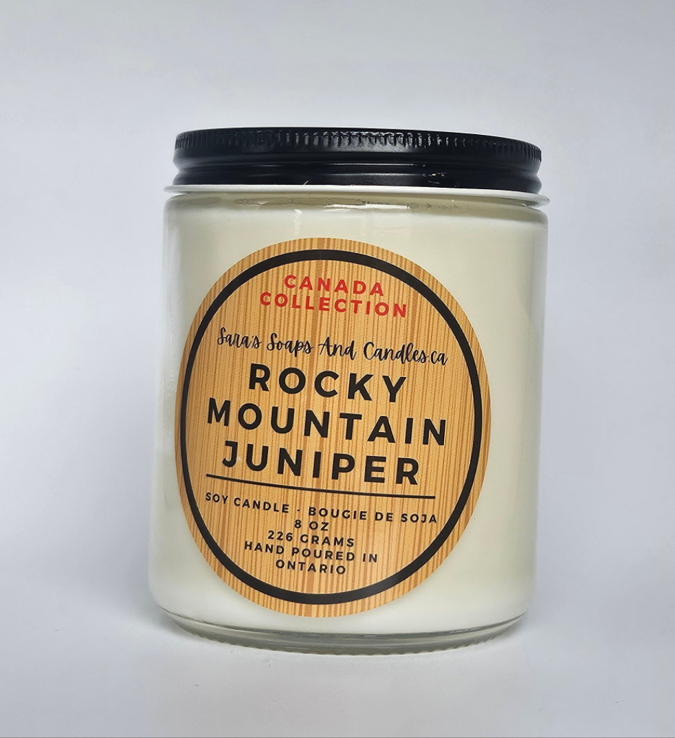 Rocky Mountain Juniper - 8oz soy candle - Shopthatapp.ca