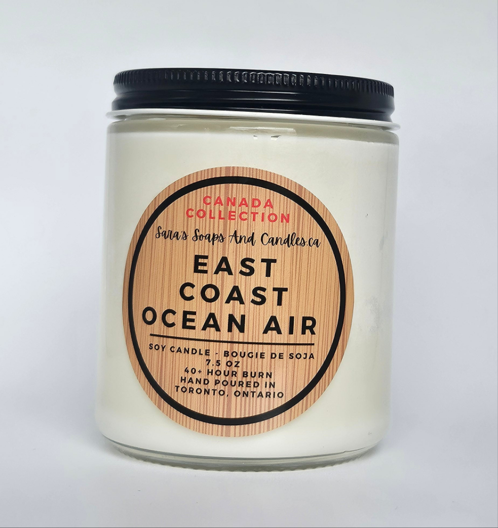 East Coast Ocean Air Soy Candle - 8 oz - Shopthatapp.ca