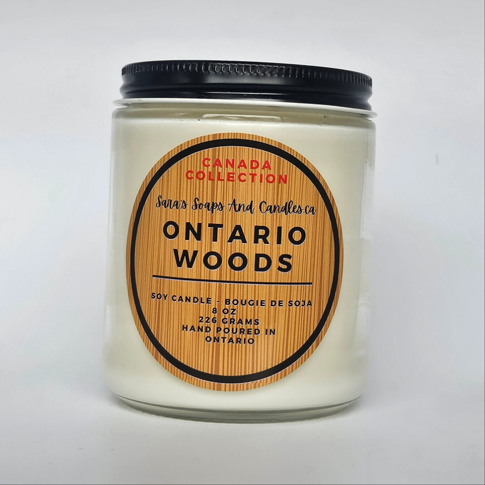 Ontario Woods Soy Candle - 8 oz - Shopthatapp.ca