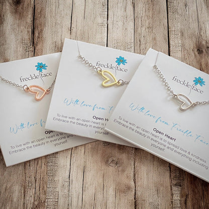 With Love From Freckle Face Heart - Open Heart Design - Shopthatapp.ca