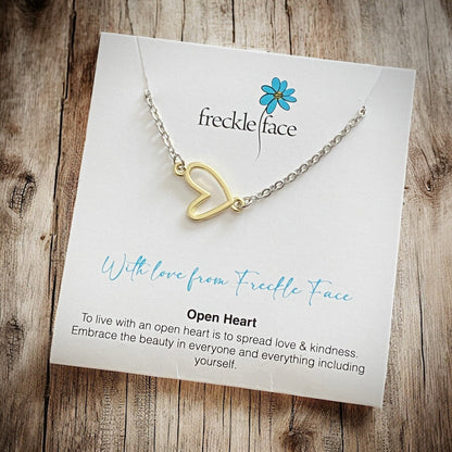 With Love From Freckle Face Heart - Open Heart Design - Shopthatapp.ca