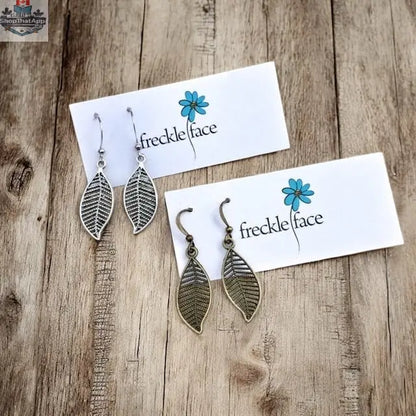 Filigree Leaf Earrings – Lightweight Nature-Inspired Dangles - Shopthatapp.ca