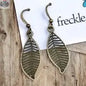 Filigree Leaf Earrings – Lightweight Nature-Inspired Dangles - Shopthatapp.ca