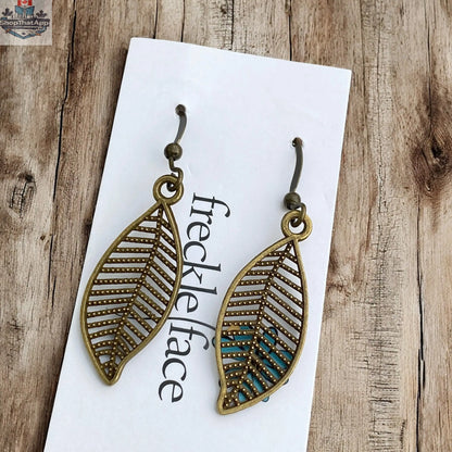 Filigree Leaf Earrings – Lightweight Nature-Inspired Dangles - Shopthatapp.ca
