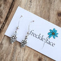Pinecone Dangle Earrings - Nature-Inspired Hypoallergenic Jewelry