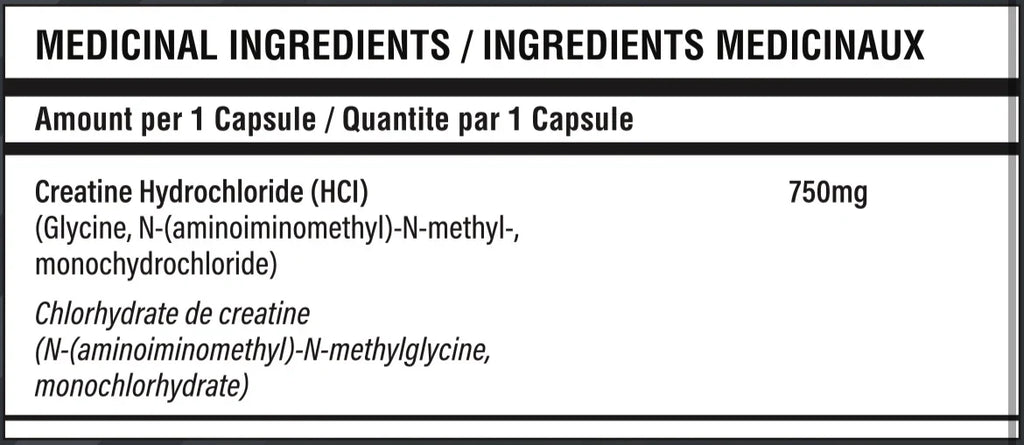VNDL Project Creatine HCL Capsules - Www.Shopthatapp.ca