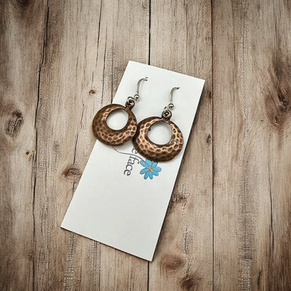 Textured Hoop Earrings - Shopthatapp.ca