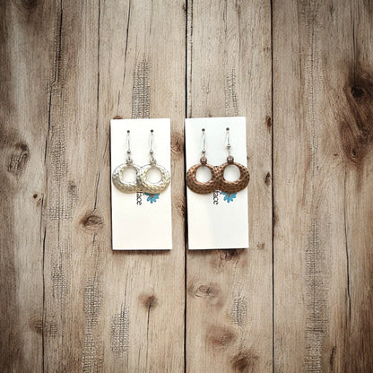 Textured Hoop Earrings - Shopthatapp.ca