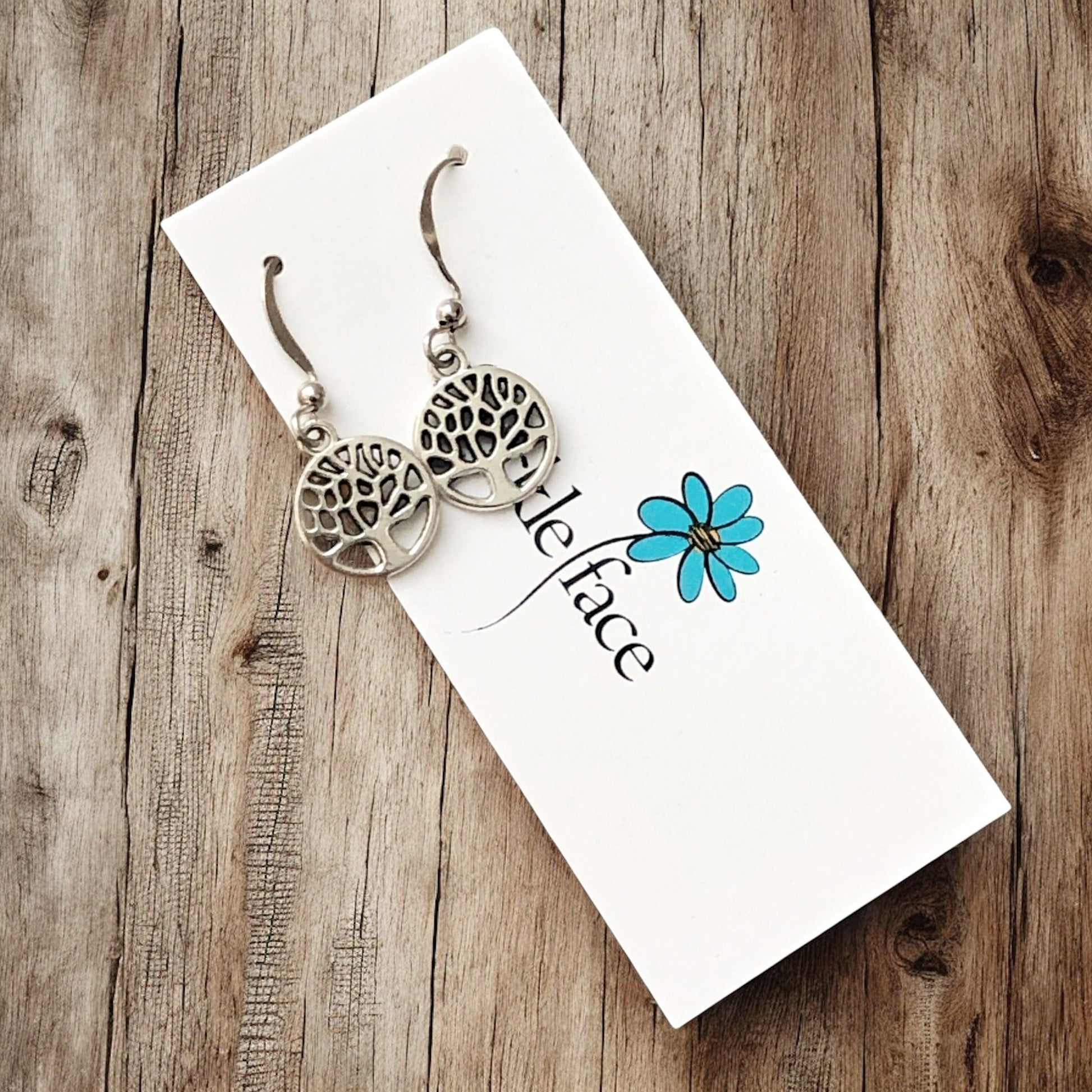 Tiny Tree Earrings – Nature-Inspired Dangle, Hypoallergenic - Shopthatapp.ca