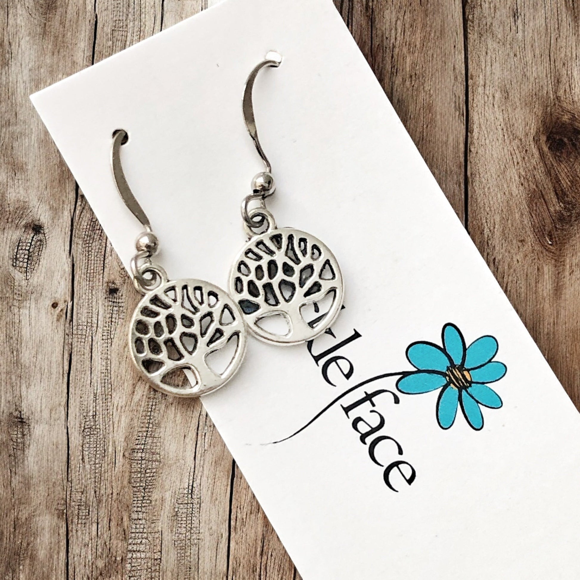 Tiny Tree Earrings – Nature-Inspired Dangle, Hypoallergenic - Shopthatapp.ca