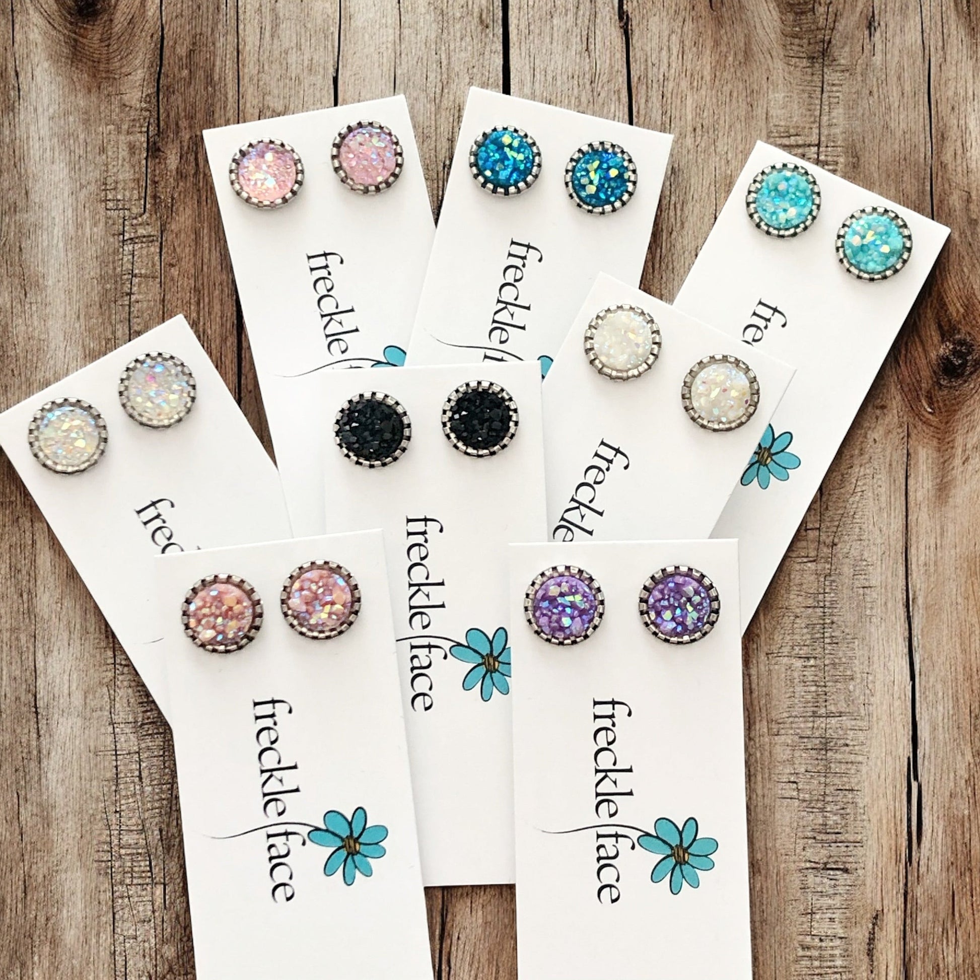 Sparkly Spring Studs 10mm - Shopthatapp.ca