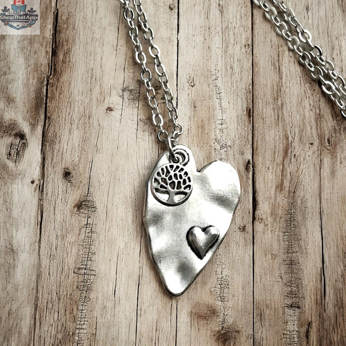 Heart Tree Necklace - A Symbol of Love and Nature - Shopthatapp.ca