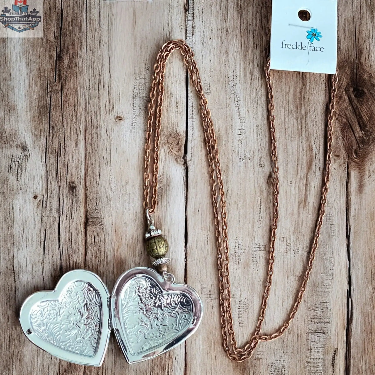 Heart Locket Necklace - Personalized Photo Keepsake Jewelry - Shopthatapp.ca