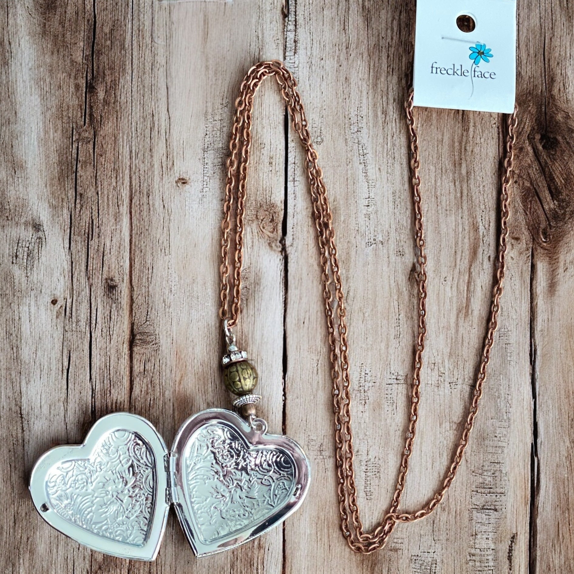 Heart Locket Necklace - Personalized Photo Keepsake Jewelry