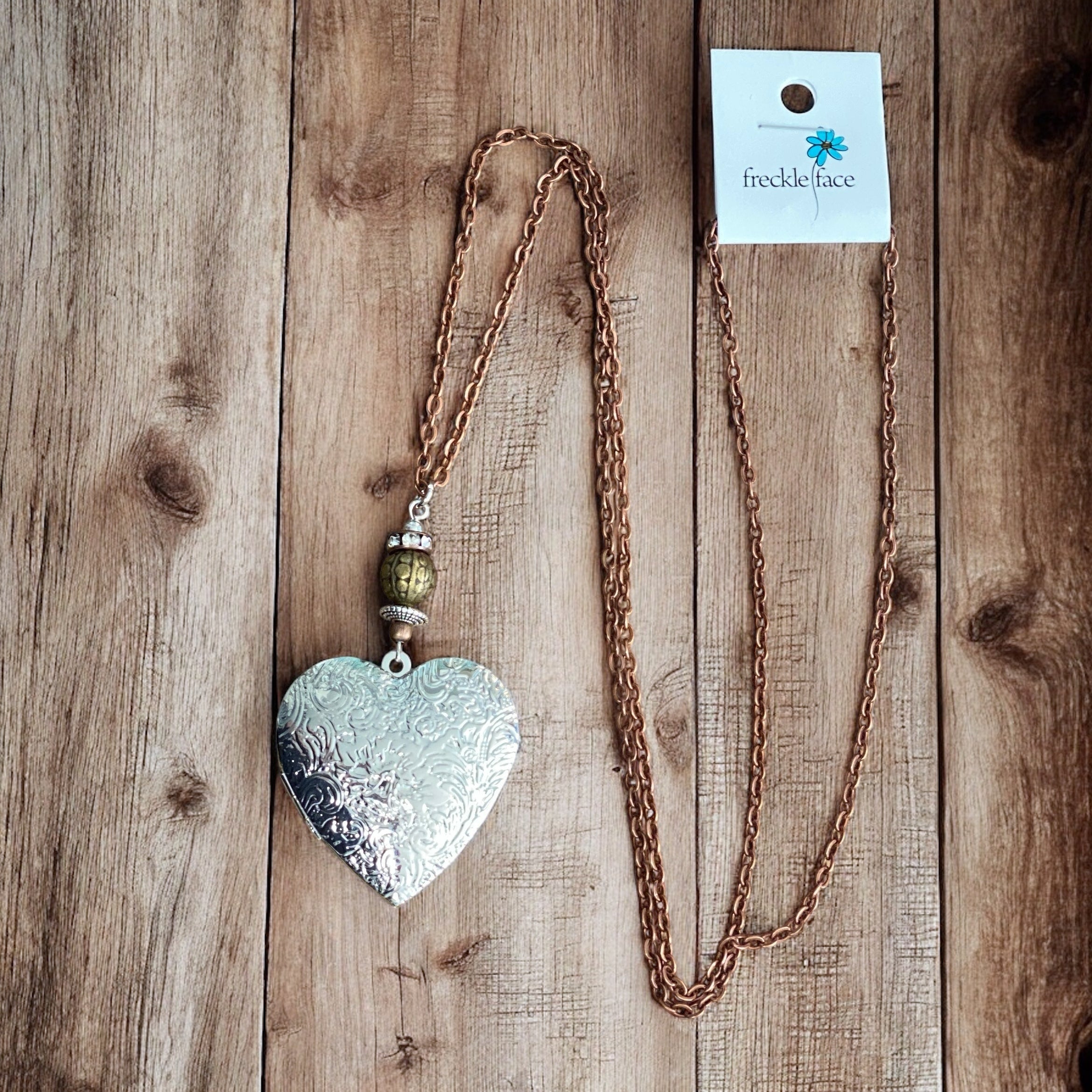 Heart Locket Necklace - Personalized Photo Keepsake Jewelry