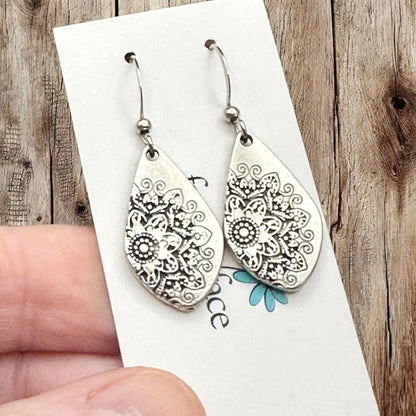 Mandala Hook Earrings - Shopthatapp.ca