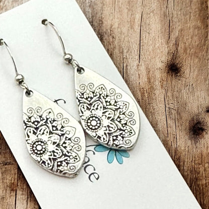 Mandala Hook Earrings - Shopthatapp.ca