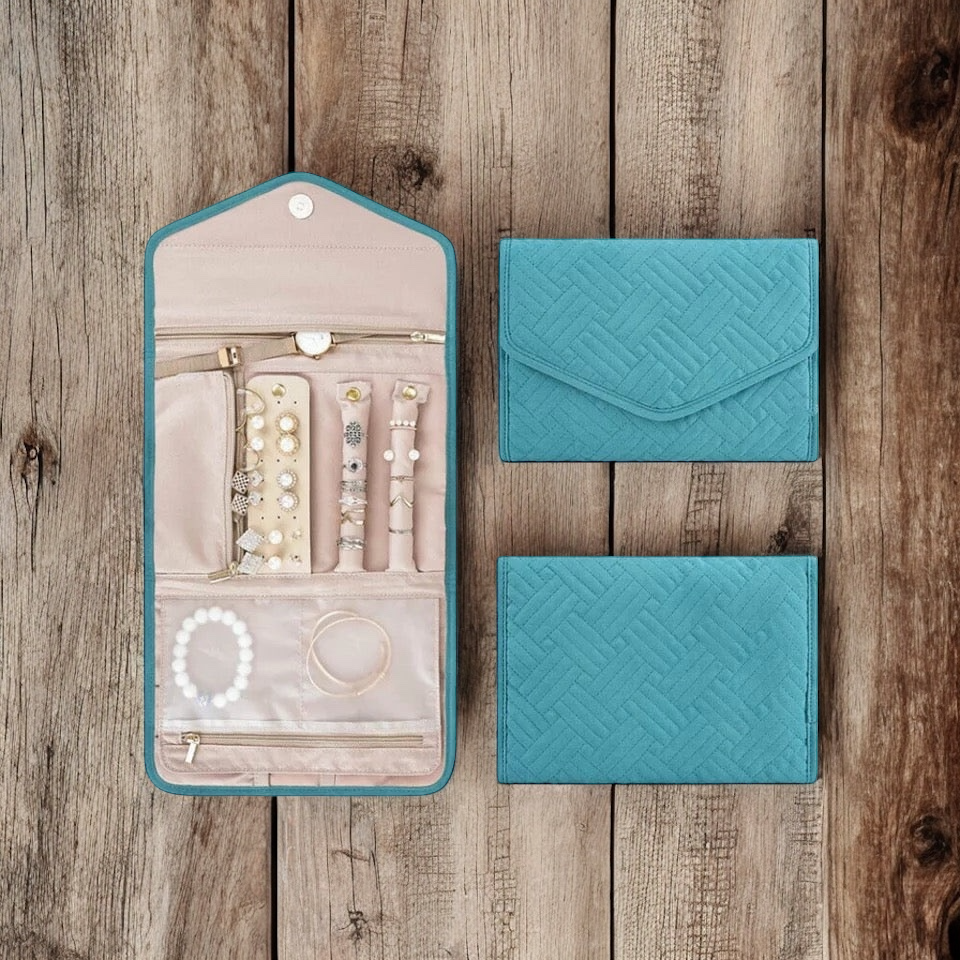 Travel Jewellery Case - Elegant Travel Clutch for Your Precious Accessories - Shopthatapp.ca