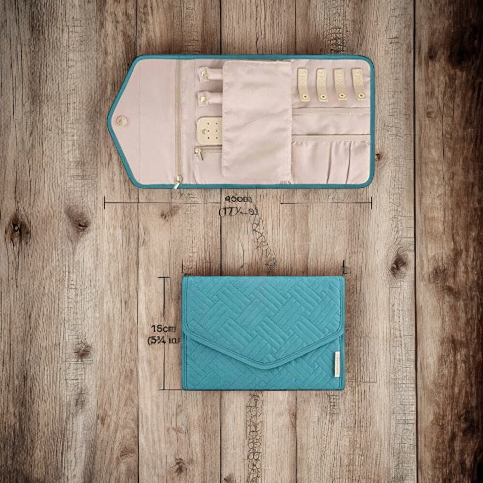 Travel Jewellery Case - Elegant Travel Clutch for Your Precious Accessories - Shopthatapp.ca