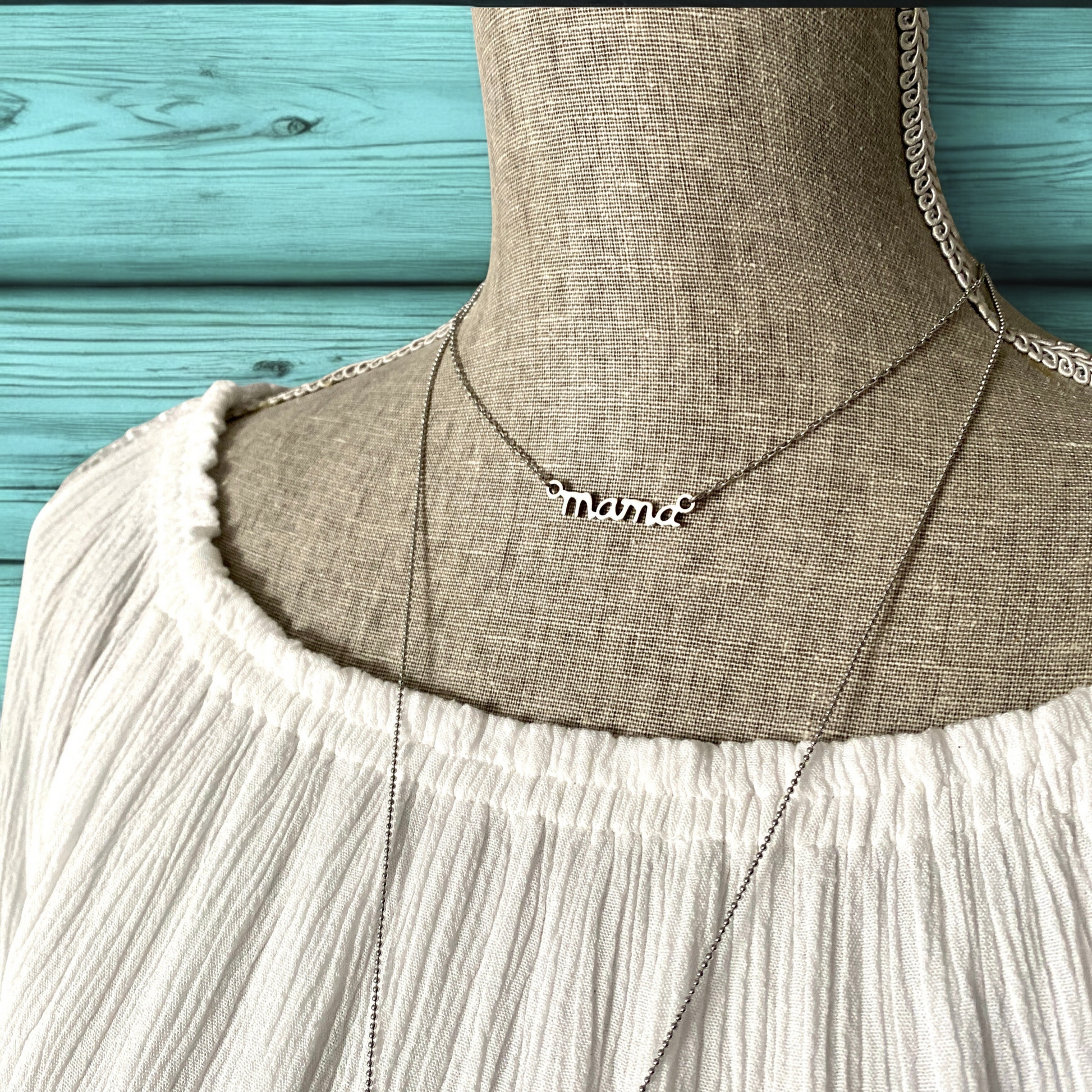 Stainless Steel Mama Necklace - Shopthatapp.ca