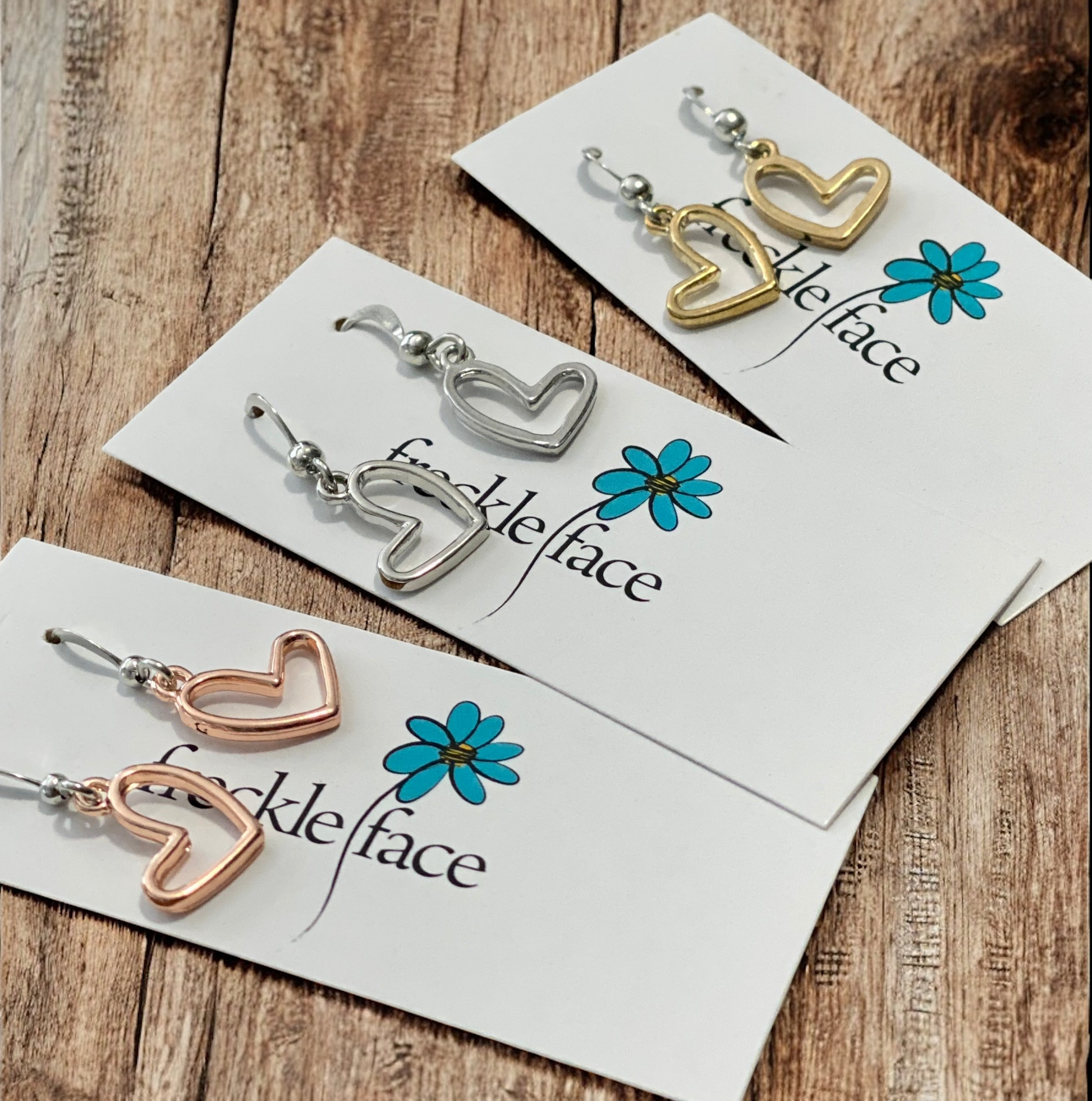 Open Heart Earrings - Stylish Hook Design for Elegant Looks - Shopthatapp.ca