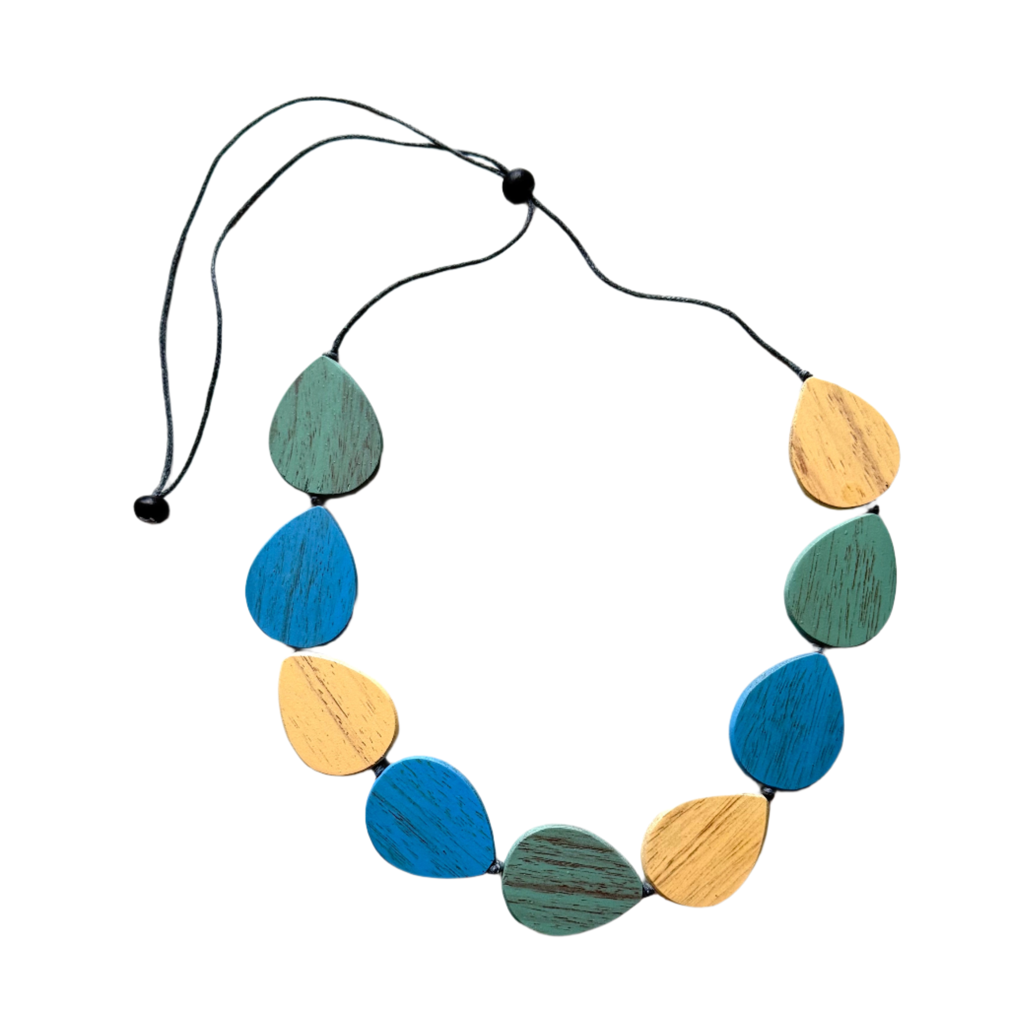 Wooden Teardrop Pendant Necklace for Unique Style and Elegance - Shopthatapp.ca