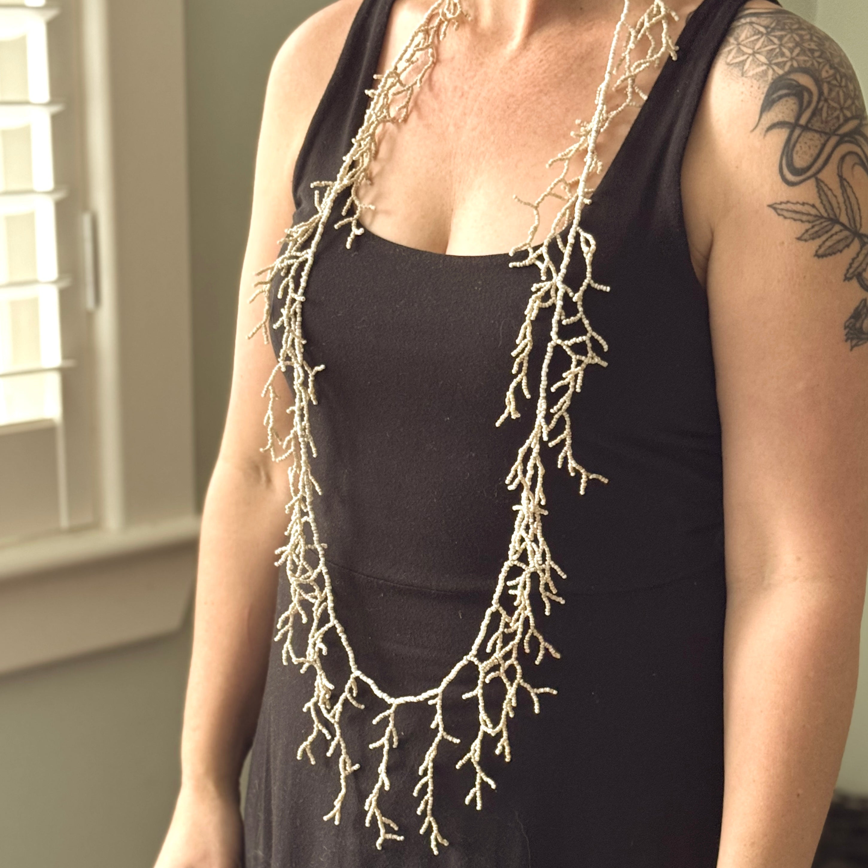 Beaded Seaweed Necklace - Unique Handmade Jewelry - Shopthatapp.ca