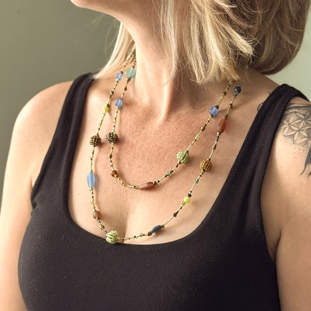 Small Beaded Ball Necklace - Shopthatapp.ca