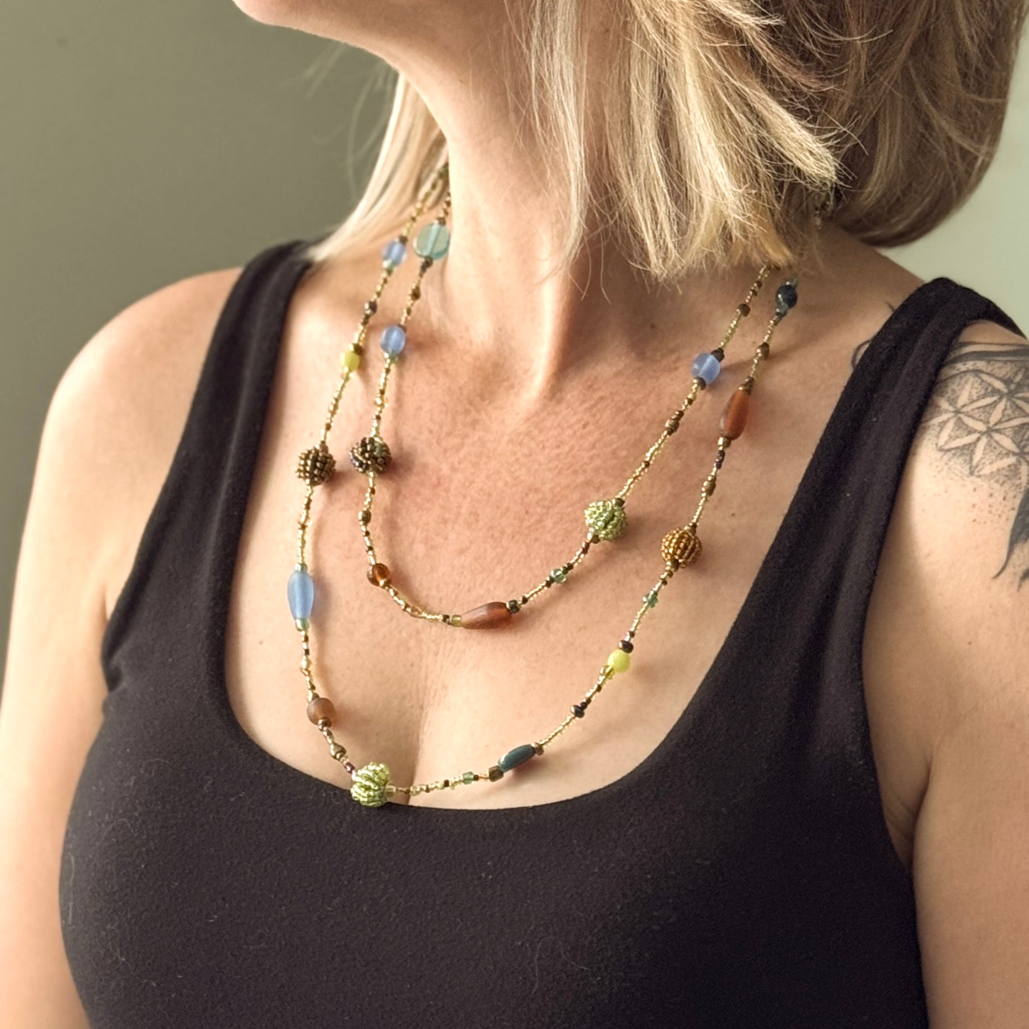 Small Beaded Ball Necklace - Shopthatapp.ca