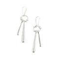 Silver Plate Double Drop Earrings for Elegant Style - Shopthatapp.ca