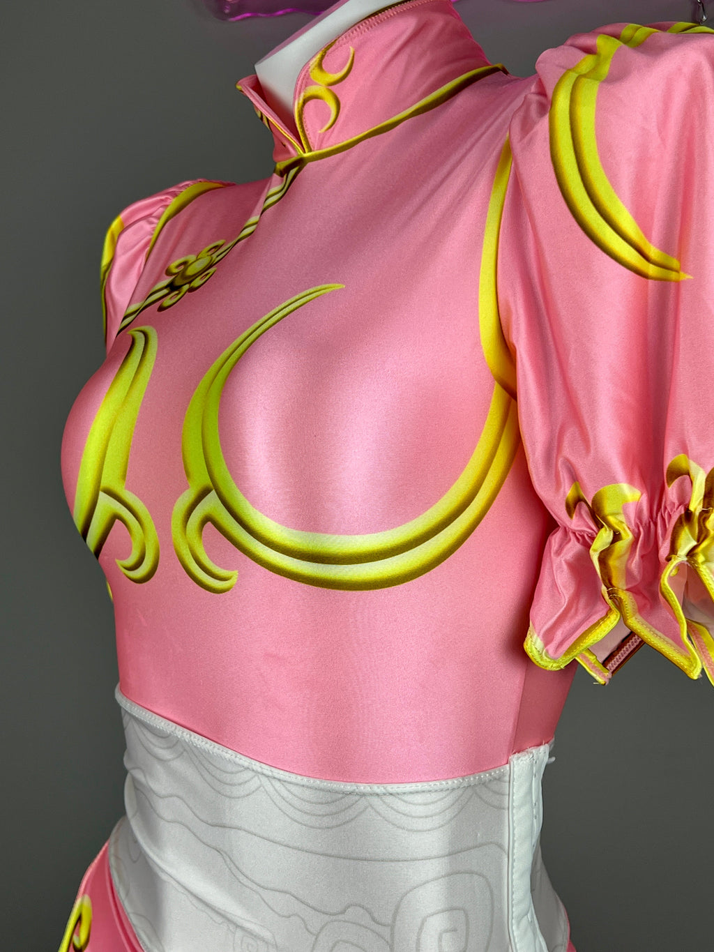 Super Hero Chun Li Spandex Cosplay Open Crotch Halloween Costume Bodysuit Sexy Lingerie - Shopthatapp.ca