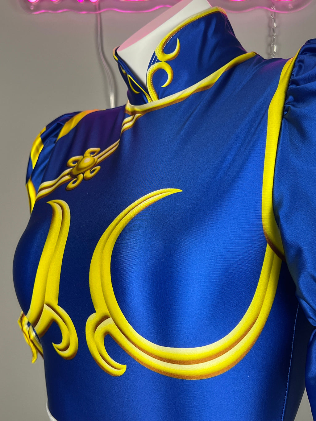 Super Hero Chun Li Spandex Cosplay Open Crotch Halloween Costume Bodysuit Sexy Lingerie - Shopthatapp.ca