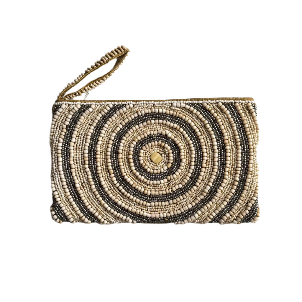 Beaded Circle Clutch - Shopthatapp.ca