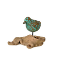 Driftwood Bird Decor - Turquoise - Shopthatapp.ca