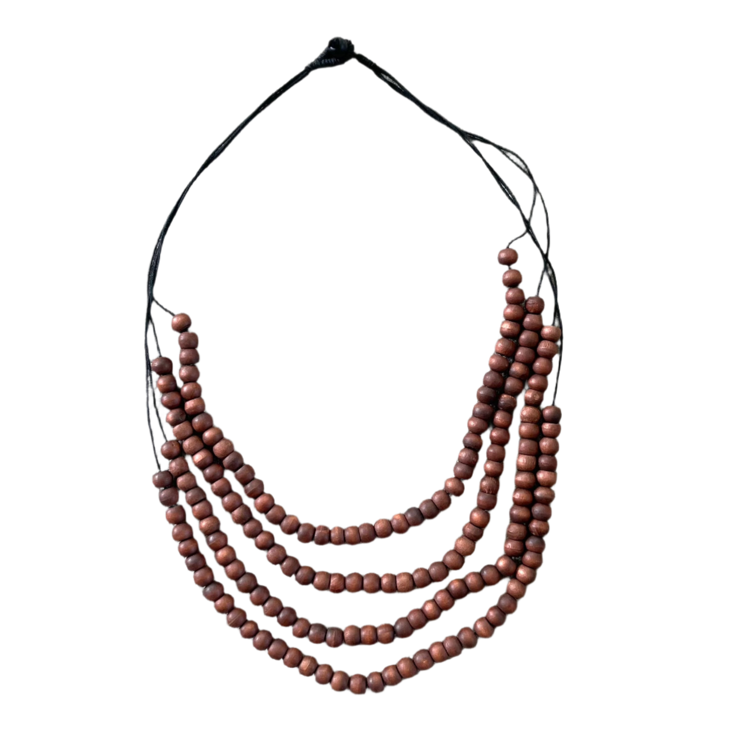 Multi Strand Bead Necklace - Perfect Accessory for Your Double Knit Popcorn Poncho - Shopthatapp.ca