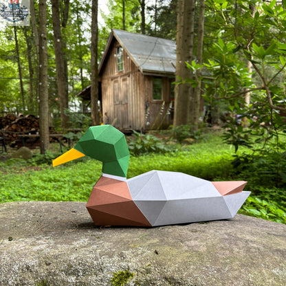 Sofs Lifestyle DIY duck origami kit with colorful 3D paper model for papercraft activity and creative origami fun