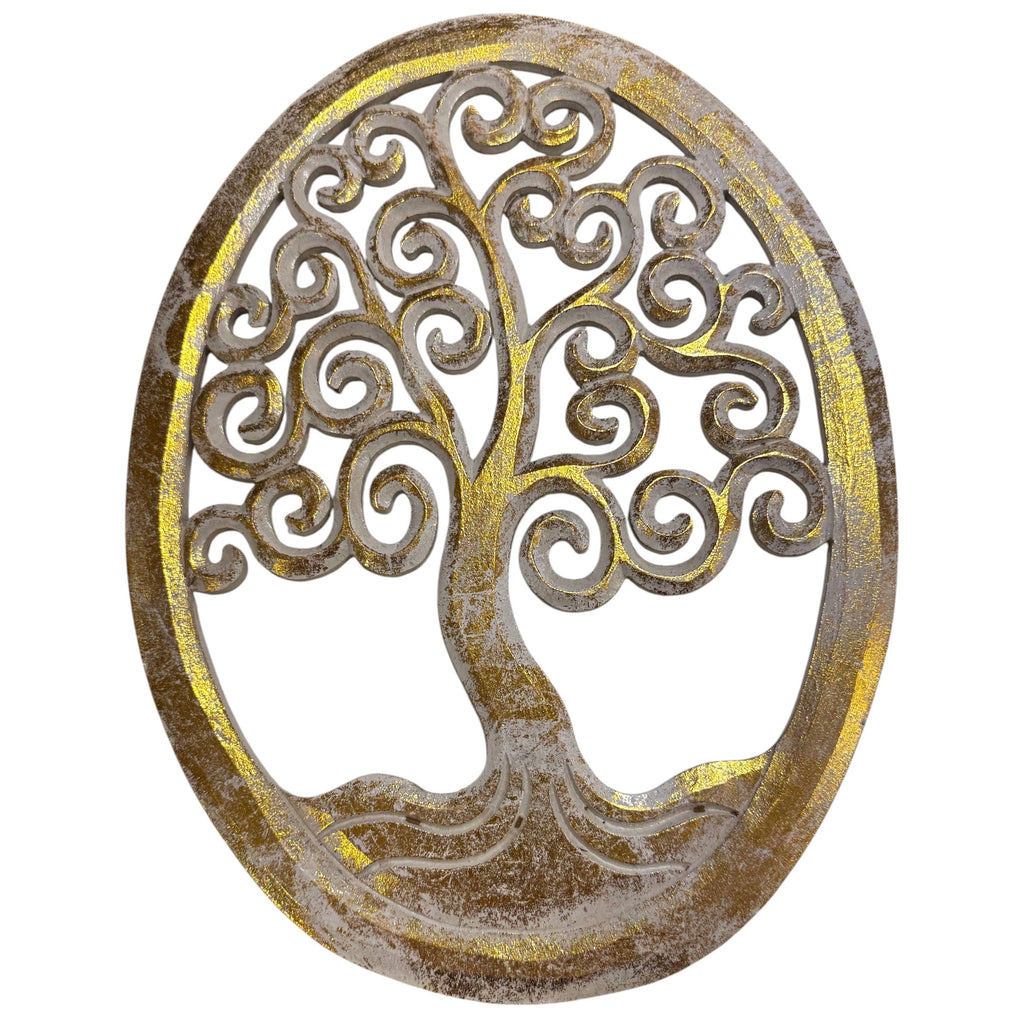 LARGE OVAL TREE CARVING - Shopthatapp.ca
