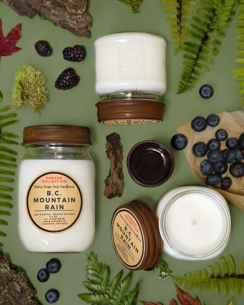 BC Mountain Rain Soy Candle - 14oz - Shopthatapp.ca