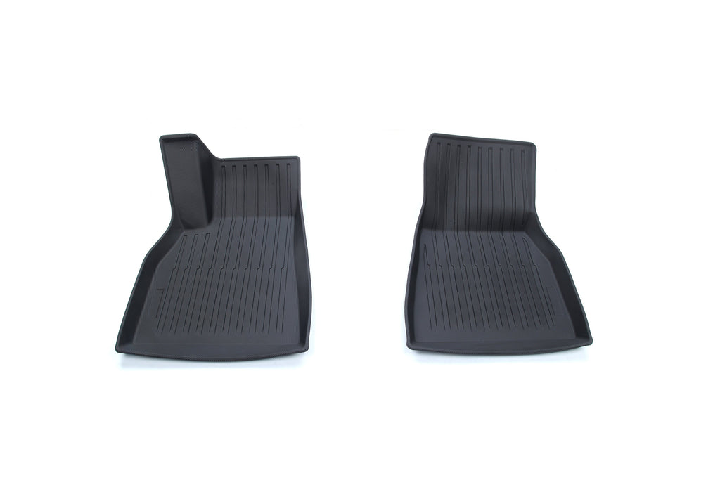 Model S 2022-2026 Gummimatten 5-Teilig Komplettset Fußmatten, Frunk und Trunk