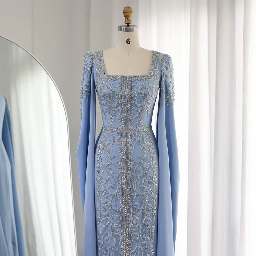 Kaftan style cape sleeves gown - Www.Shopthatapp.ca
