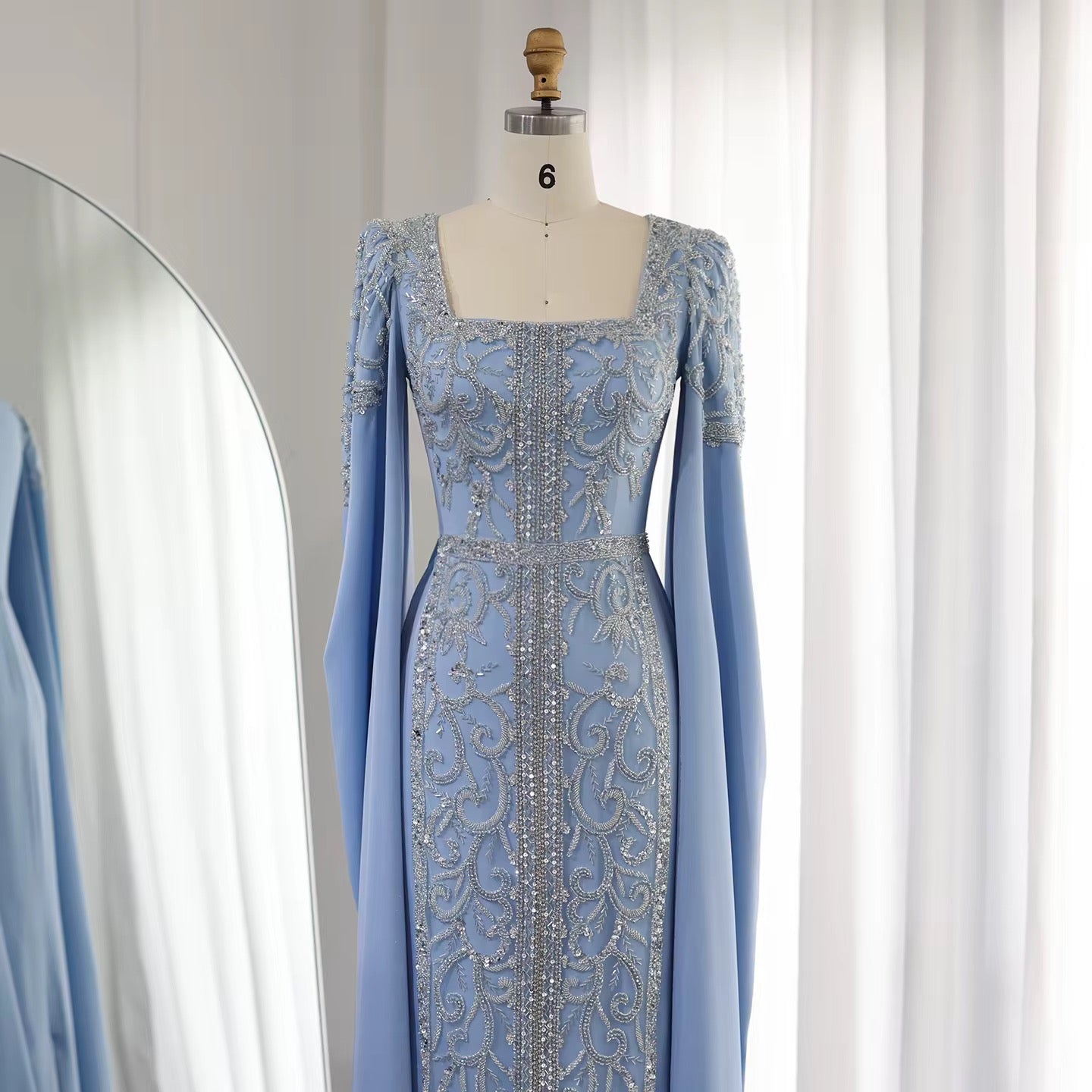 Kaftan style cape sleeves gown - Www.Shopthatapp.ca