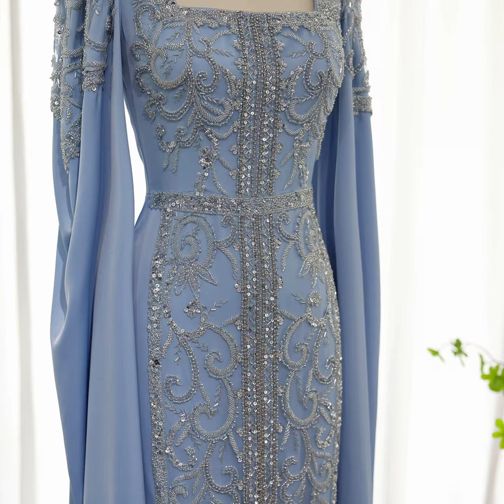Kaftan style cape sleeves gown - Www.Shopthatapp.ca