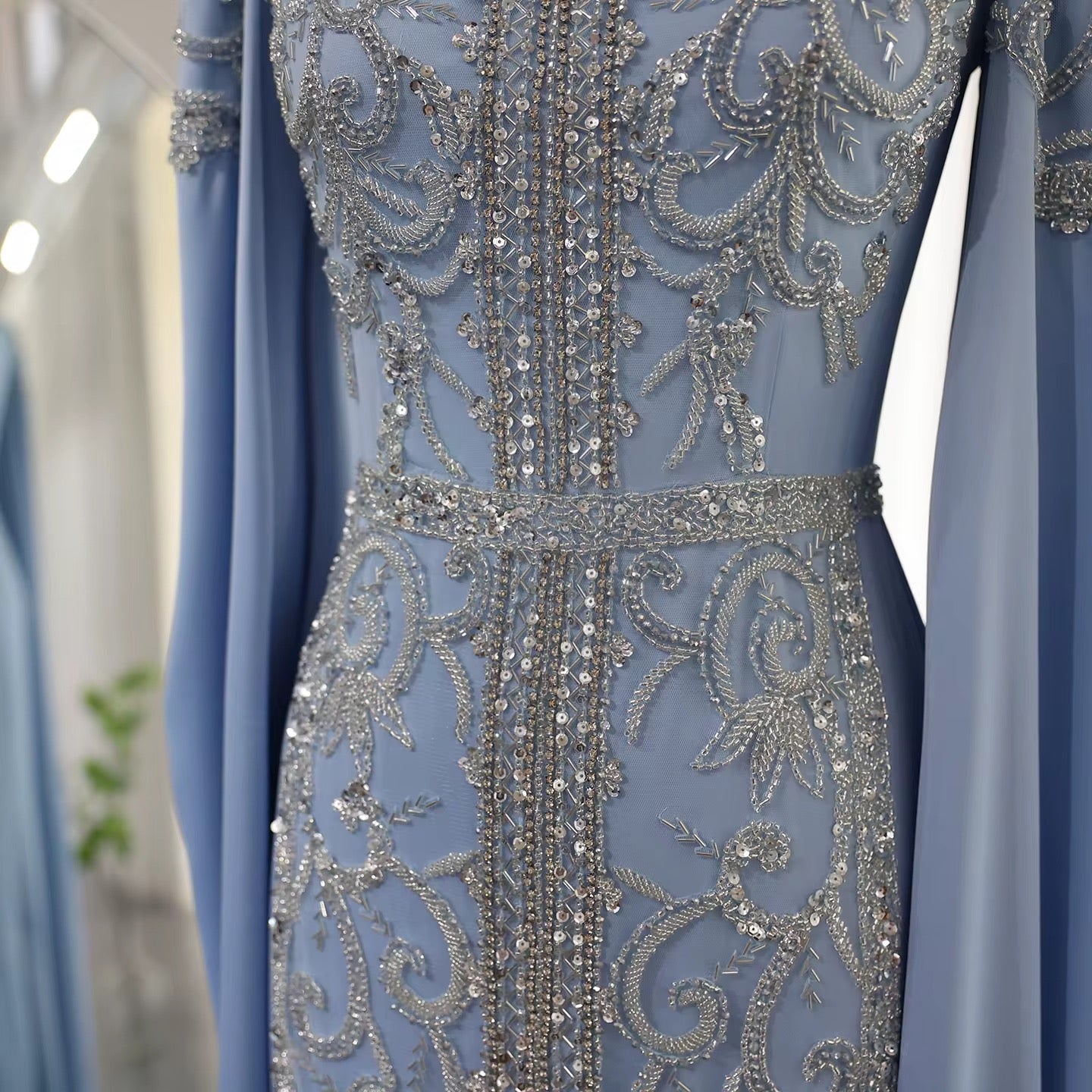 Kaftan style cape sleeves gown - Www.Shopthatapp.ca