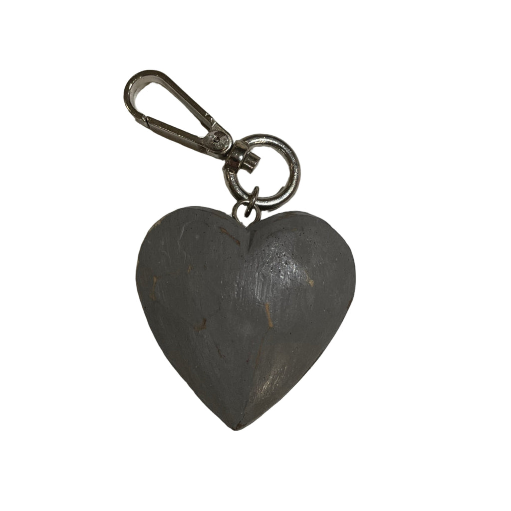 Hand Carved Heart Keychain - Shopthatapp.ca