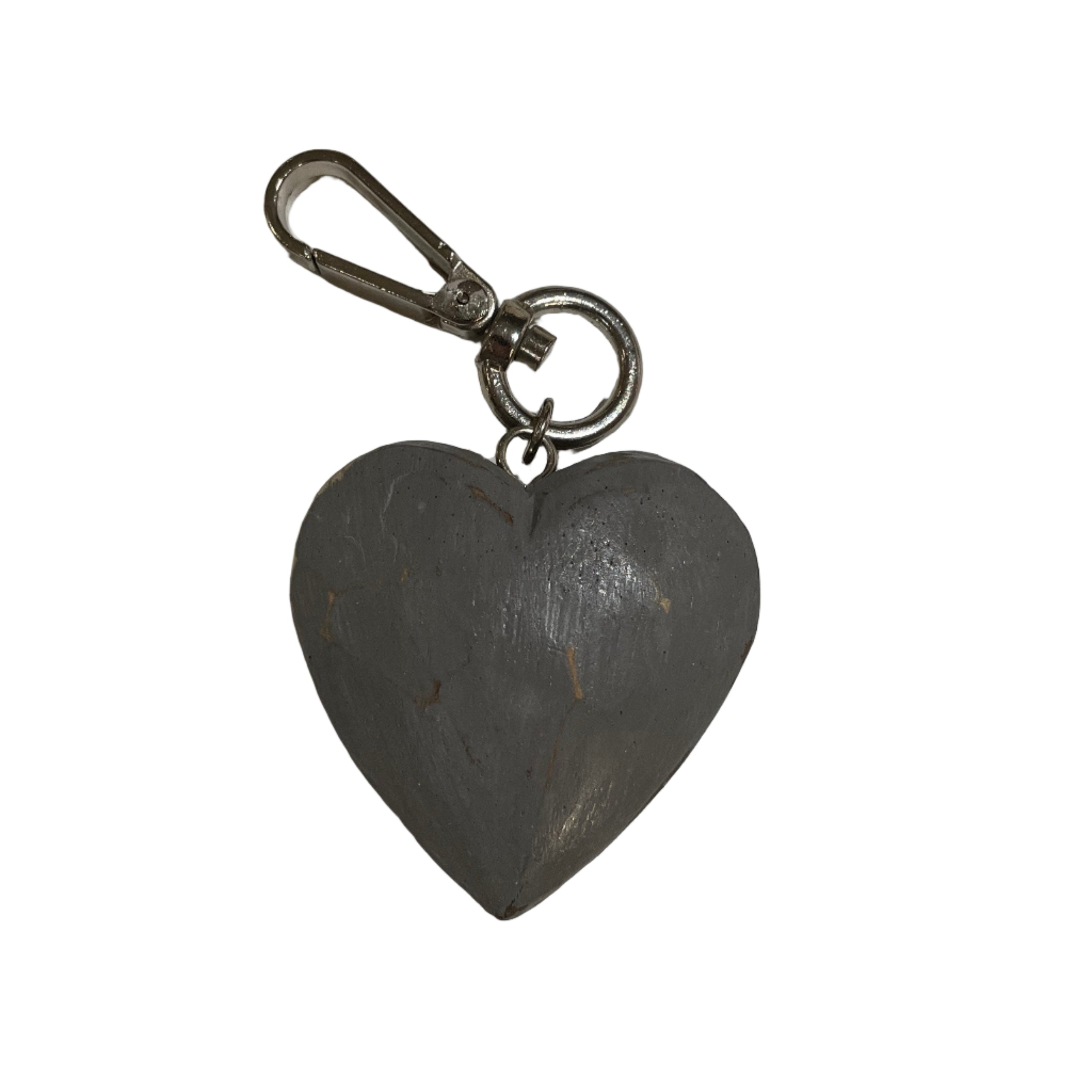Hand Carved Heart Keychain - Shopthatapp.ca