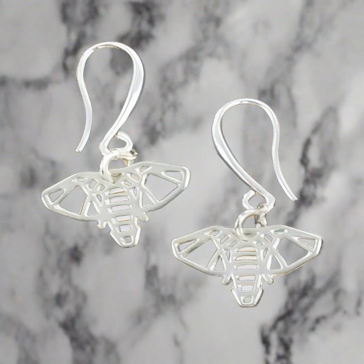 Elephant Charm Earrings In Silver Plate - Shopthatapp.ca